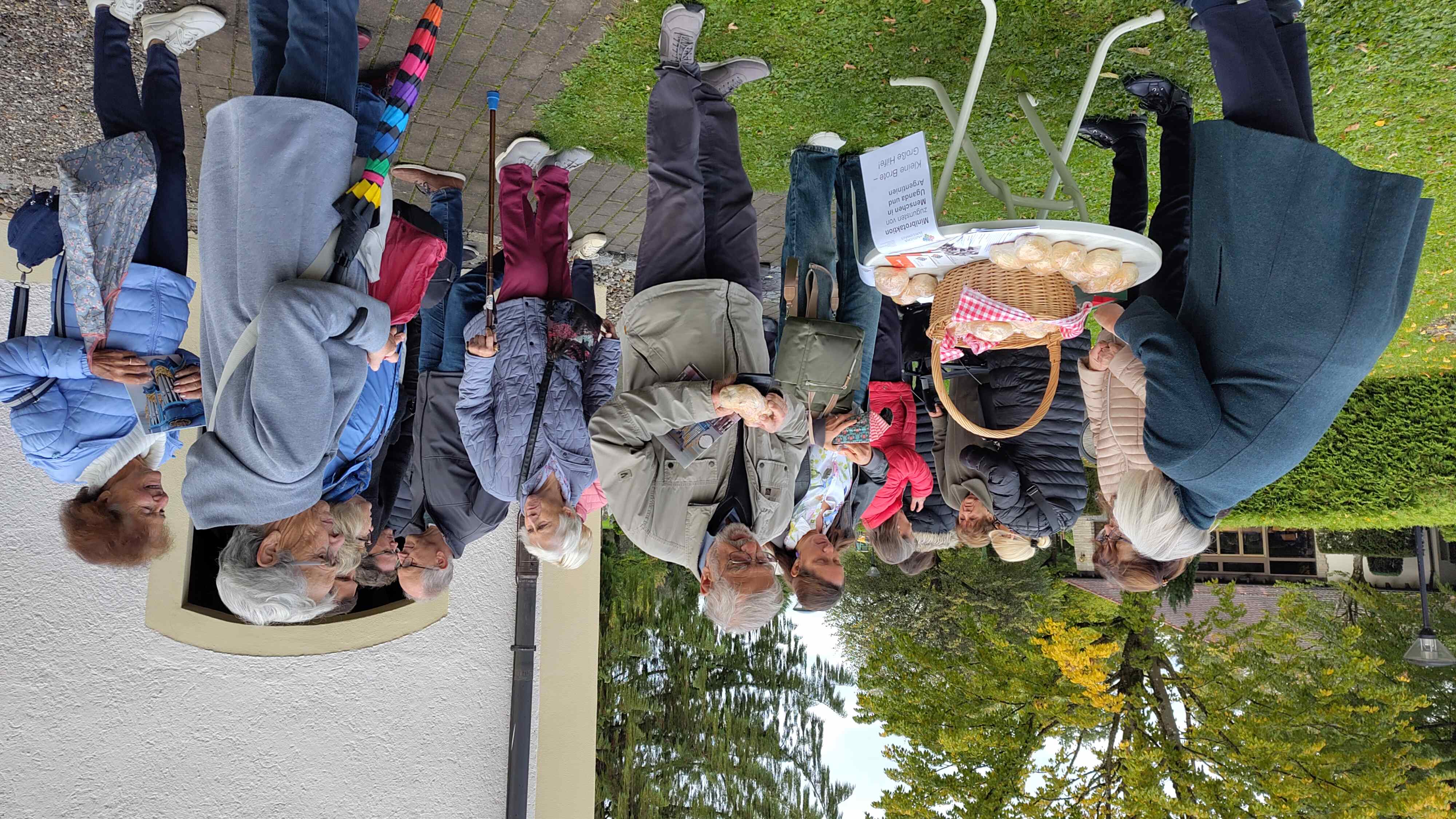 Minibrotaktion für Menschen in...